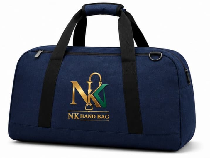 Navy Voyager Gym Bag – image 1
