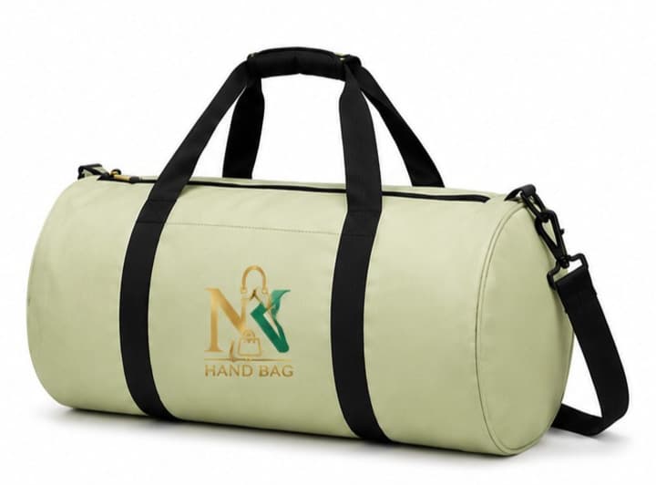 Ivory Cylinder Gym Bag – image 1