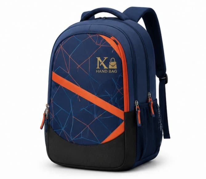 Orange Bolt School Bag – image 1