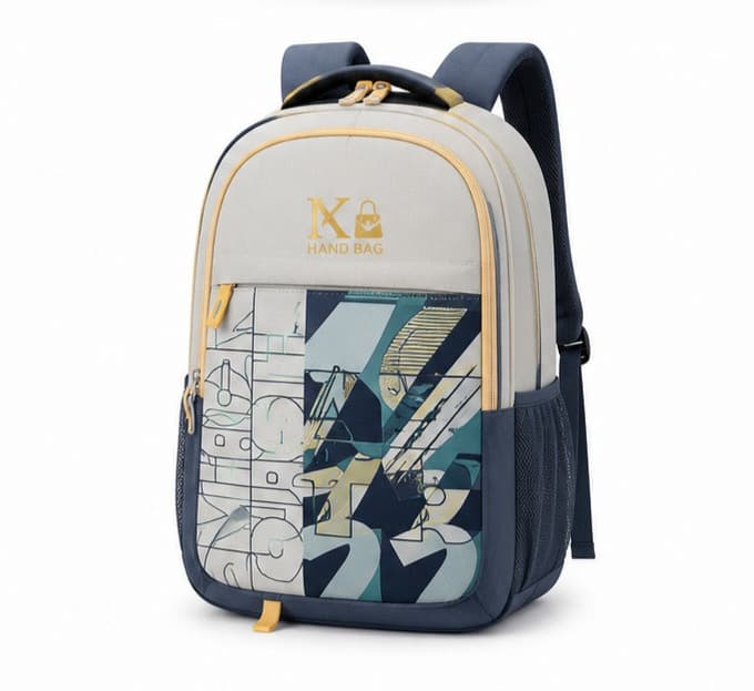 Ivory Geo School Bag – image 1