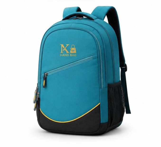 Teal Swoosh School Bag – image 1