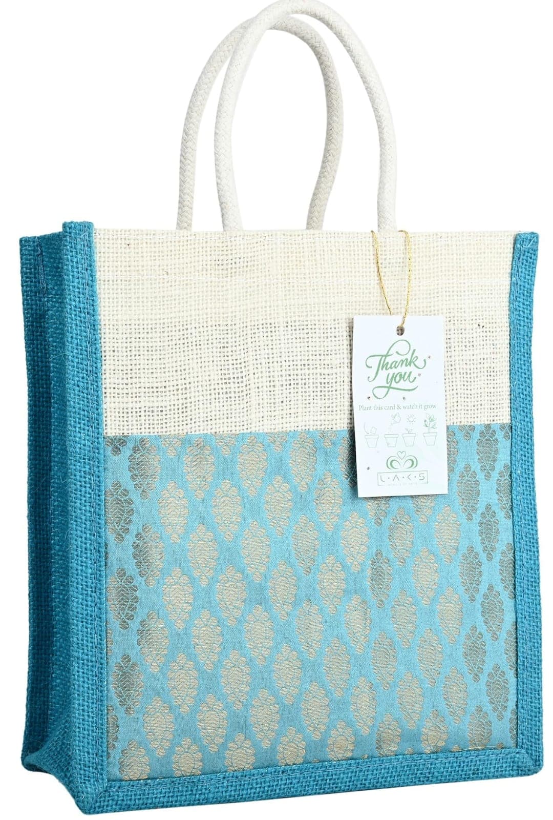 Sky Blue Woven Ladies Bag – image 1