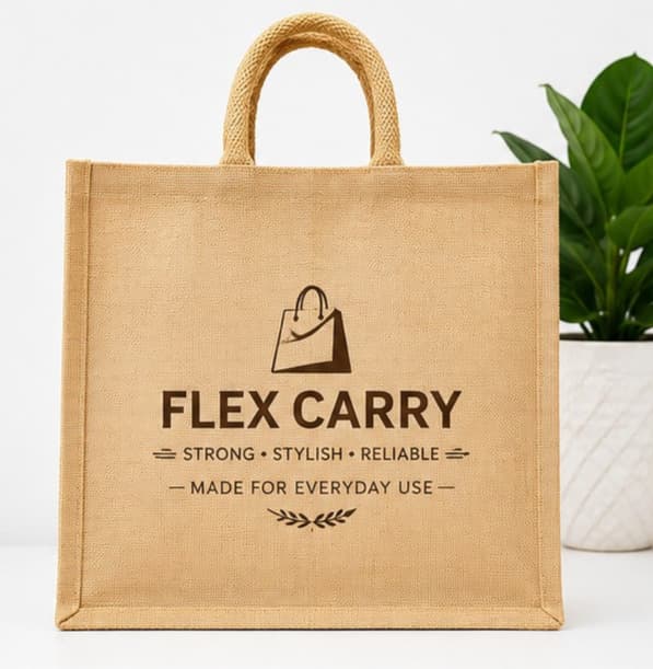 Flex Carry Jute Tote – image 1