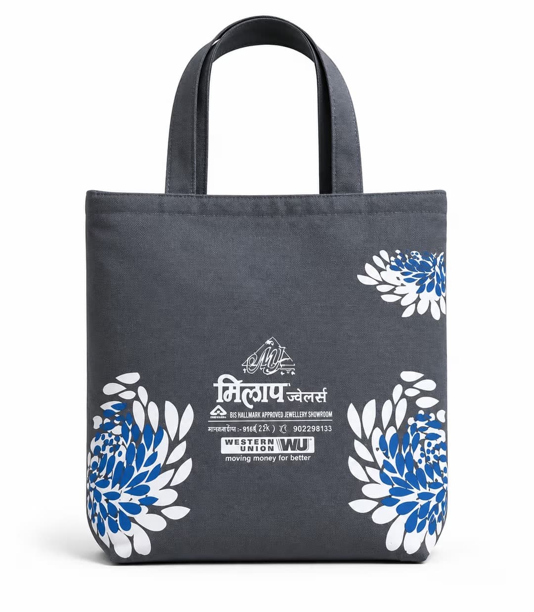 Nisha Jewellers Floral Canvas Bag – image 1