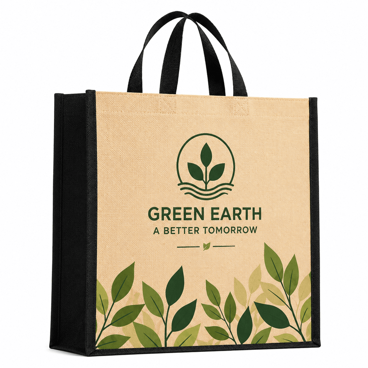 Green Earth Jute Bag – image 1