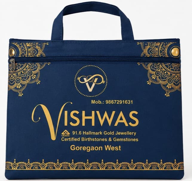 Vishwas Ornate Gold Shopping Bag – image 1