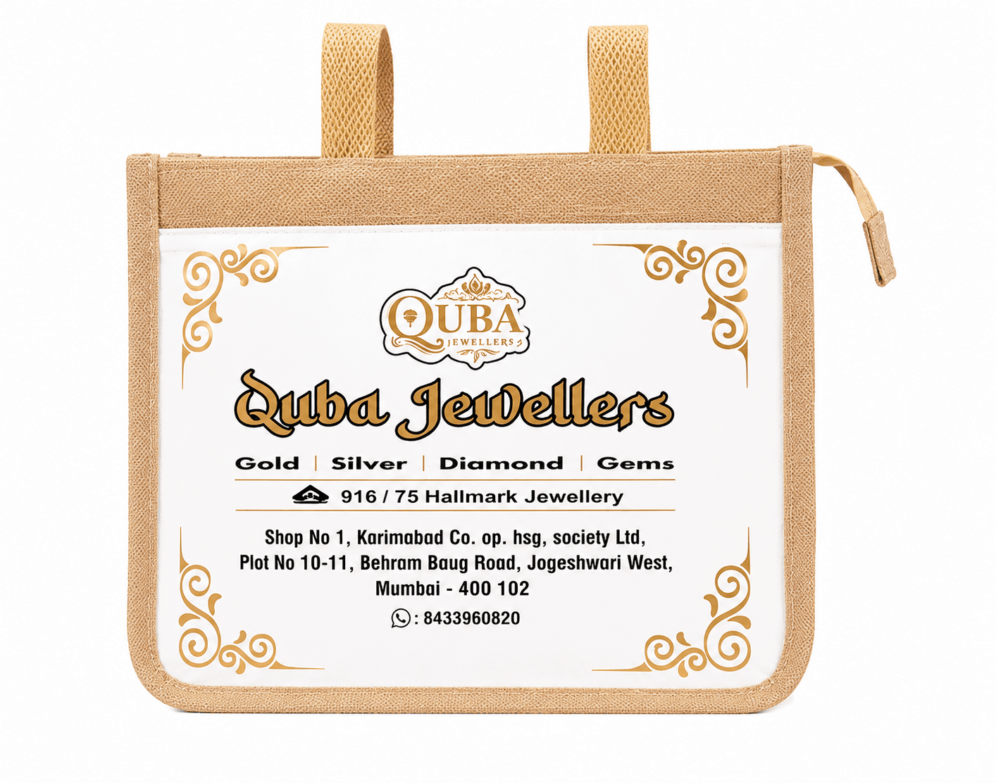 Quba Jewellers Jute Bag – image 1