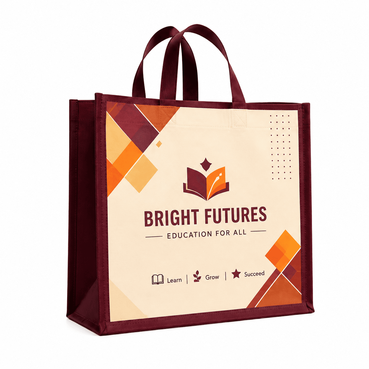 Bright Futures Geometric Shopping Bag – image 1