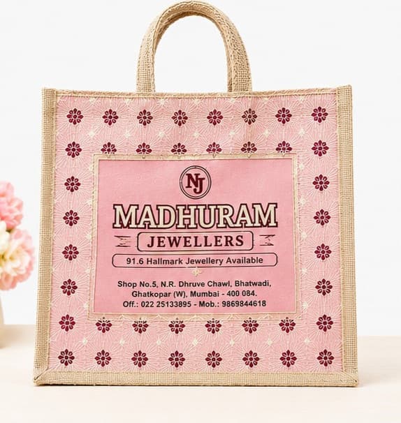 Madhuram Jewellers Jute Bag – image 1