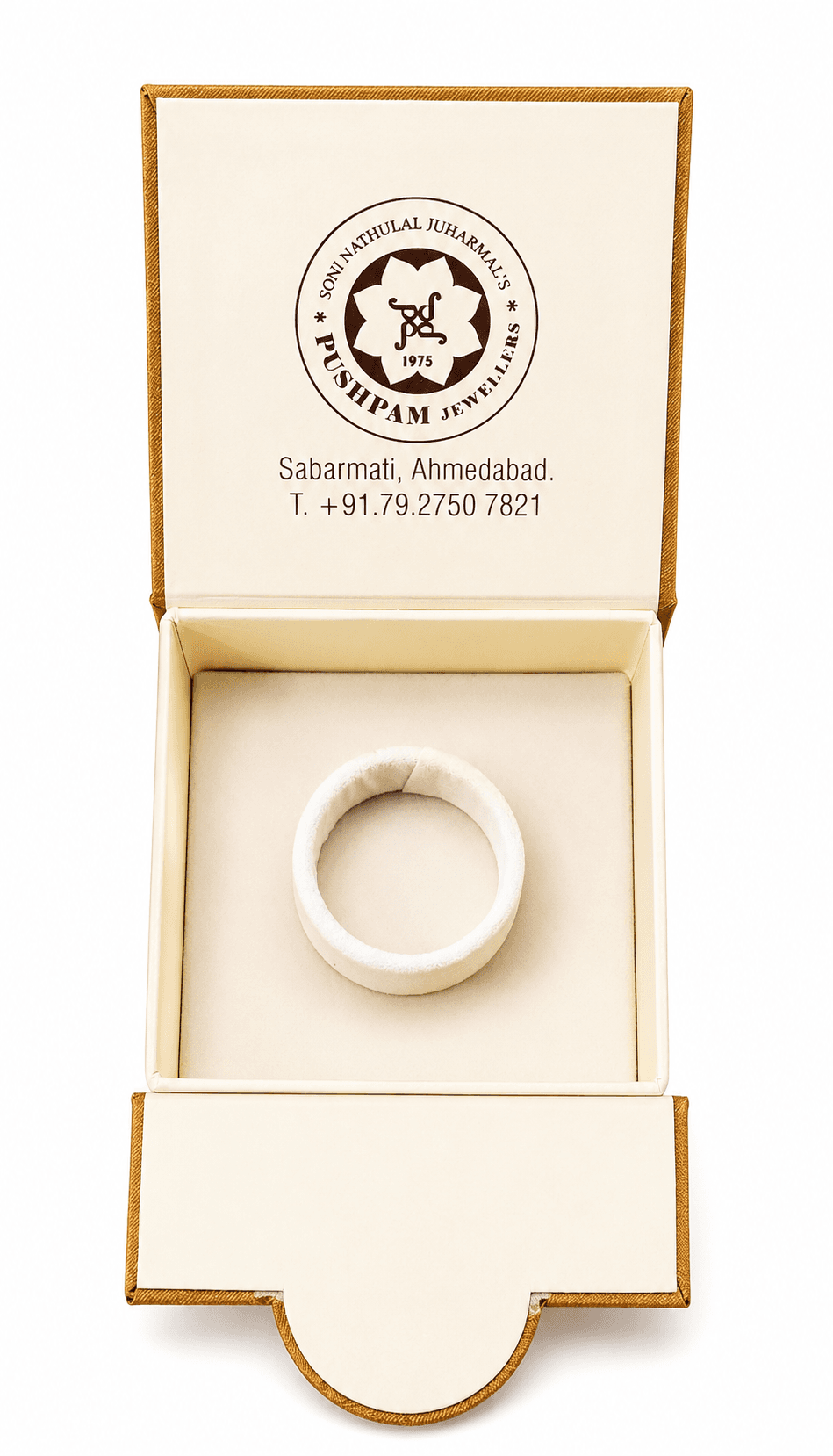 Solanki Diamond Halo Ring Box – image 1