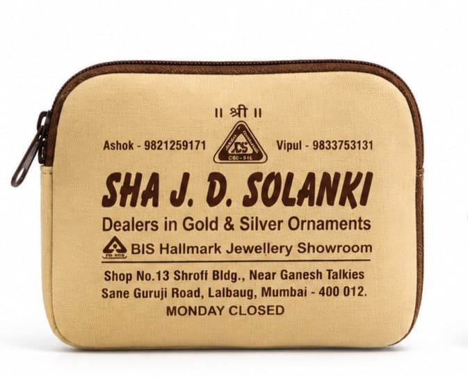 Solanki Gold & Silver Pouch – image 1