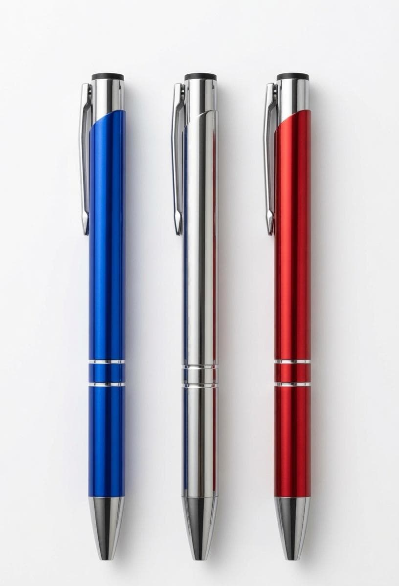 Glossy Tri-Colour Ballpoint Set – image 1